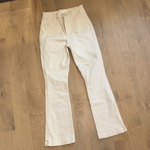 Mother Denim The Hustler Patch Pocket Flood Act Natural - Picture 10 of 10